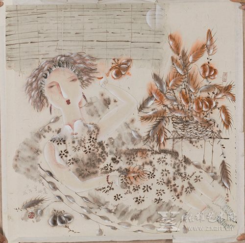 曹娜（1970—) 《女人花》 