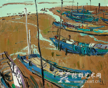 张立平2015年作《夕》（80*65cm）以12万元成交