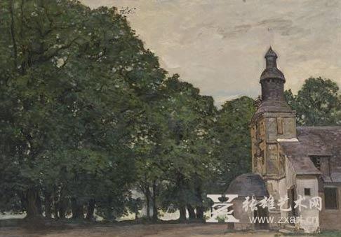  克劳德·莫奈（1840-1926） 翁弗勒尔的恩宠圣母教堂