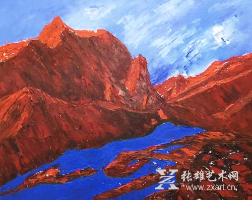 原华伍《蓝系列》作品