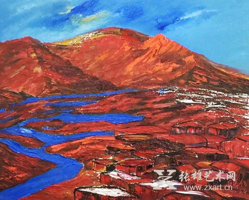 原华伍《蓝系列》作品