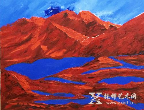 原华伍《蓝系列》作品