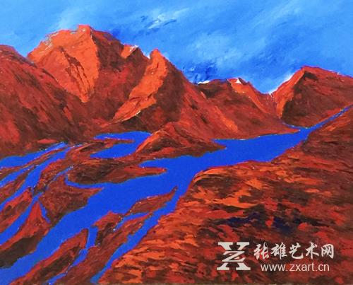 原华伍《蓝系列》作品