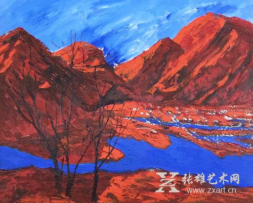 原华伍《蓝系列》作品