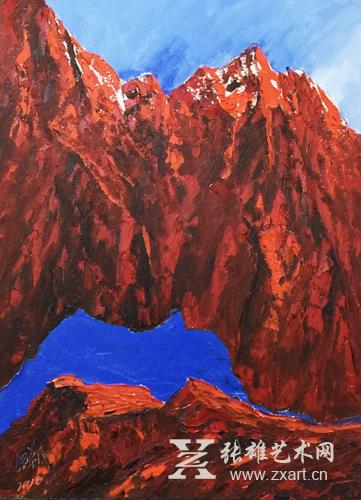 原华伍《蓝系列》作品