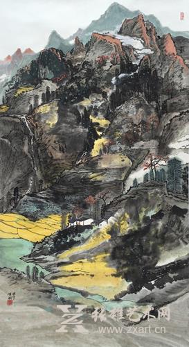 李肇瑜 《戴云秋赋》   97x179cm