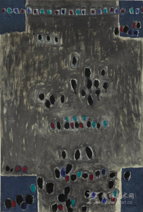 金焕基（ 1913 – 1974） 《无题》约 1960 年作油彩画布，56.1 x 38 公分估价：700，000 – 900，000 港元/90，000 – 115，000 美元